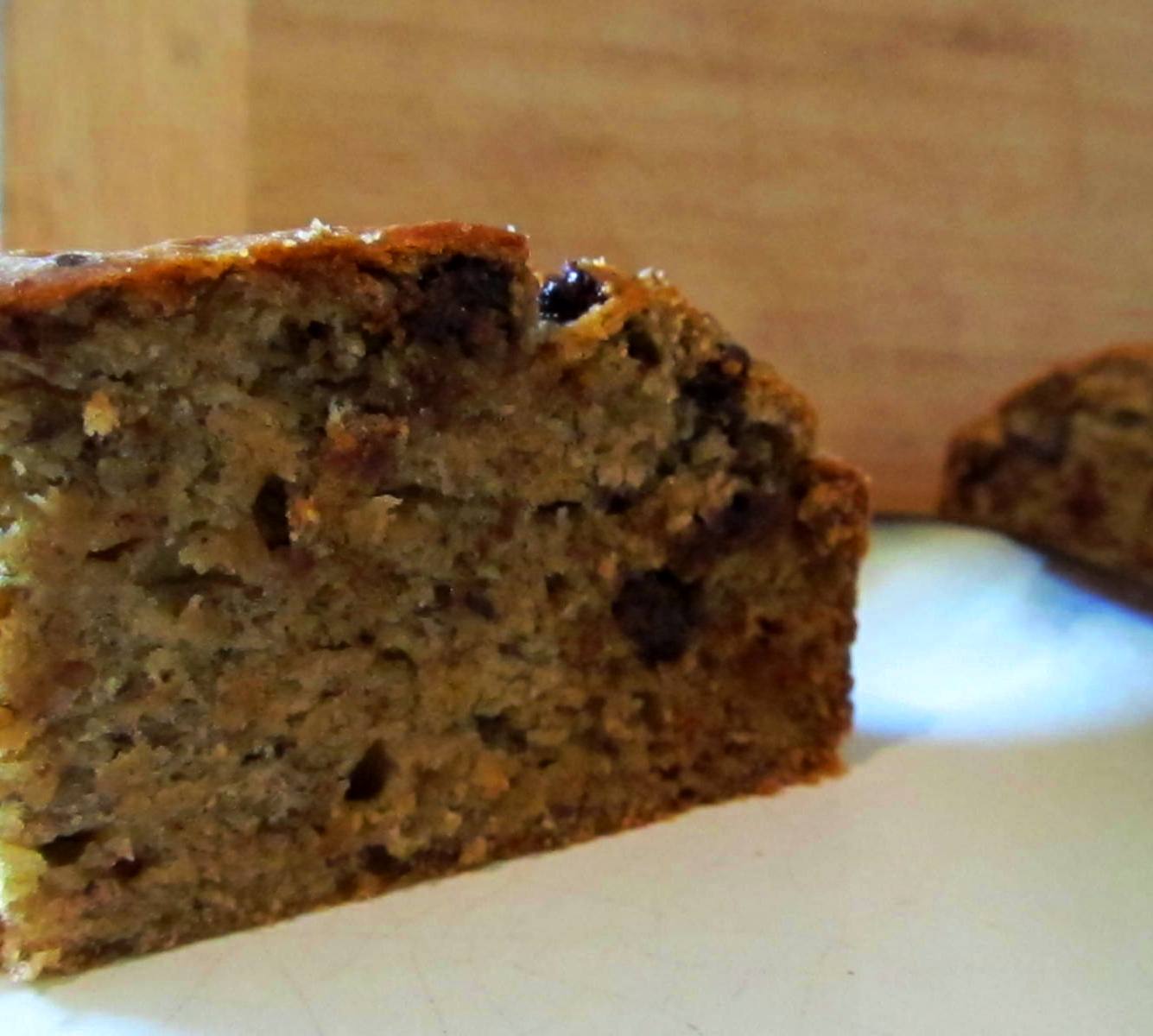 homemade chocolate chip banana bread