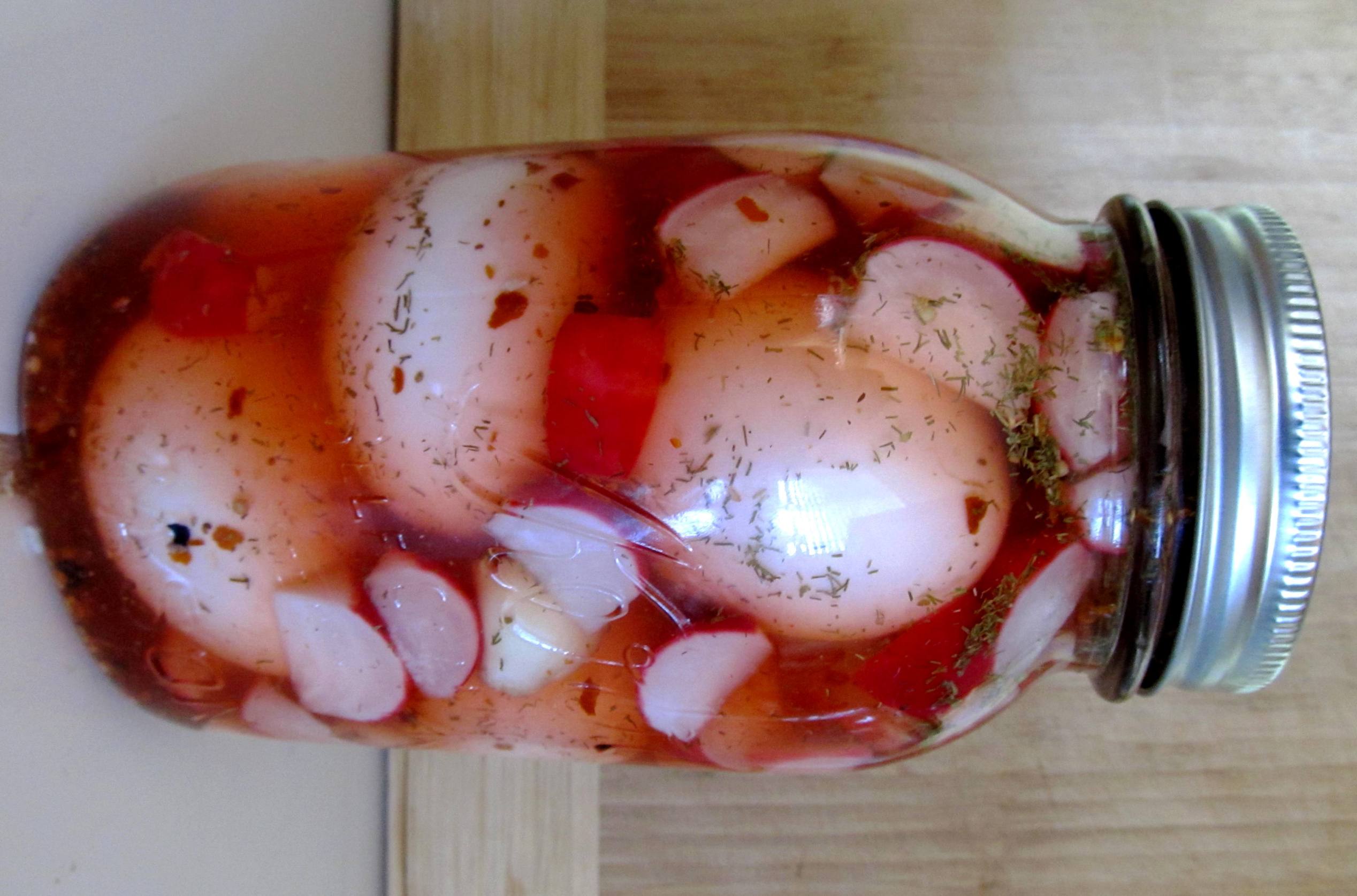 21213 pickled eggs & radishes